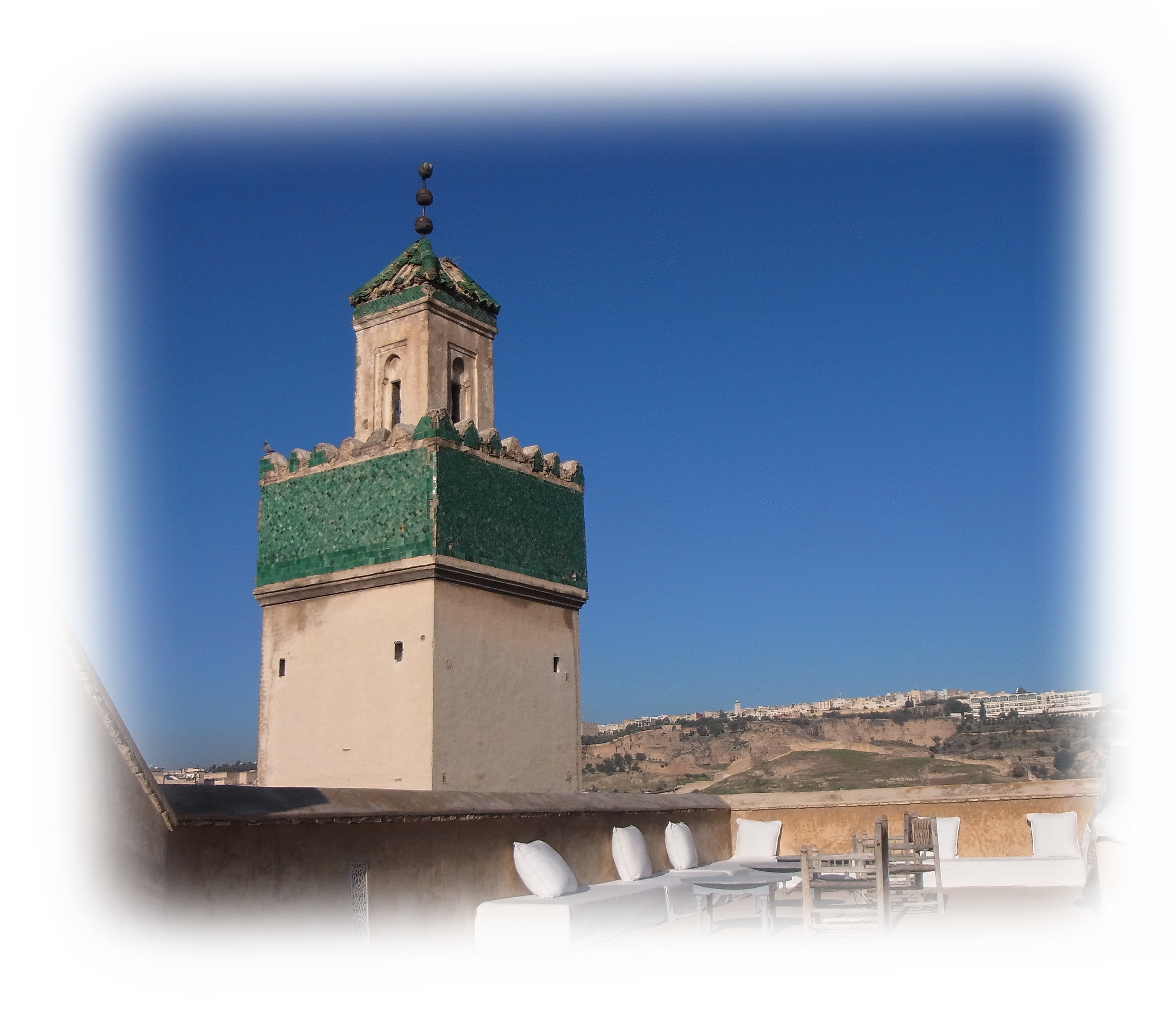 Rooftop terrace view of Dar Bensouda