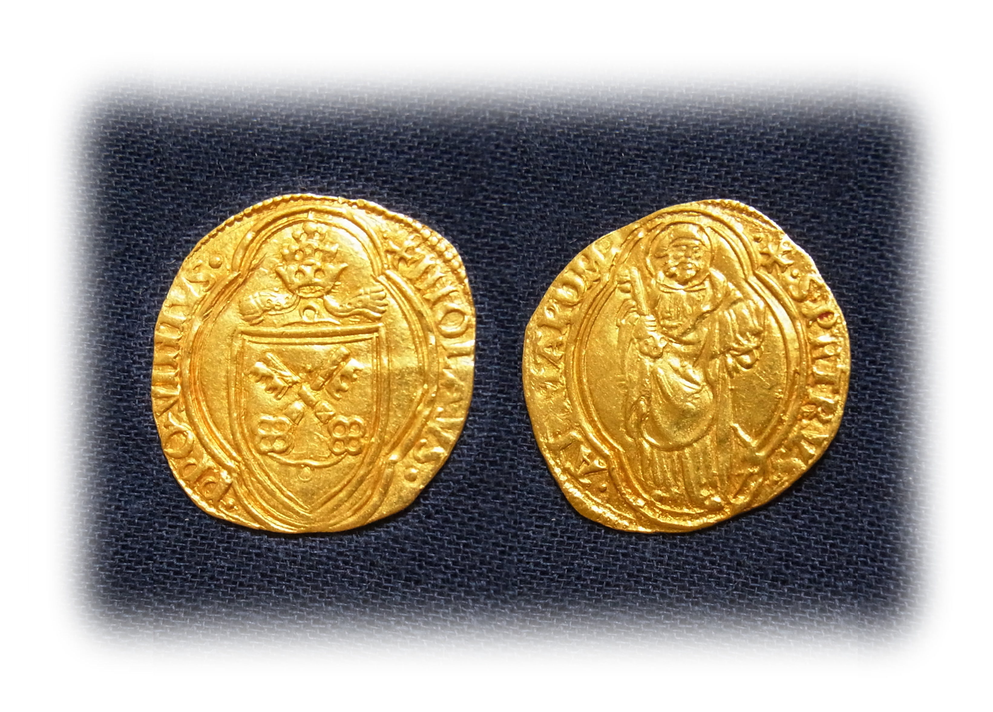 Gold coin, Papal State, Ducat, Pope Nicholas V