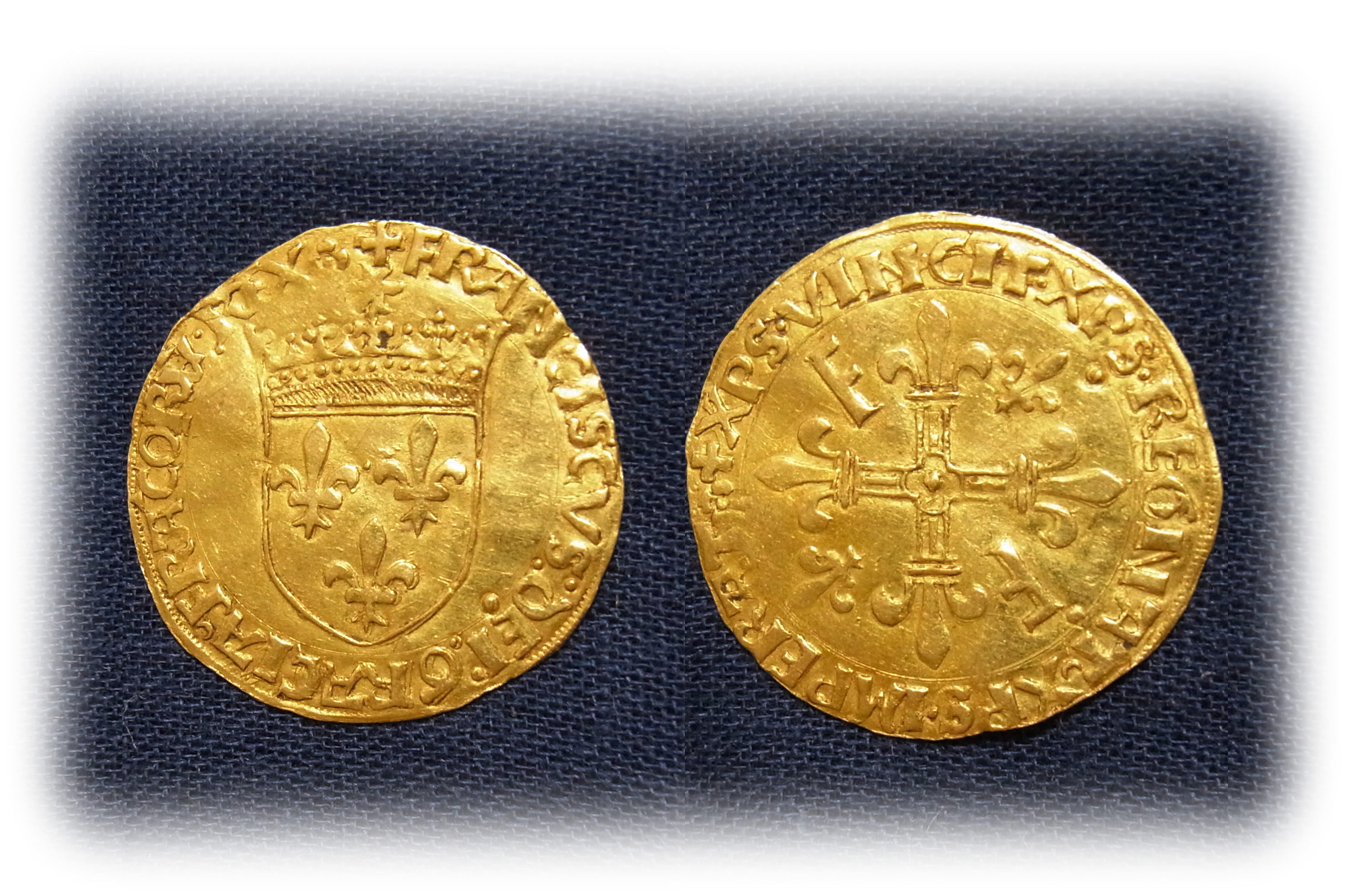 Gold coin, France, Écu d'or au soleil, François 1er
