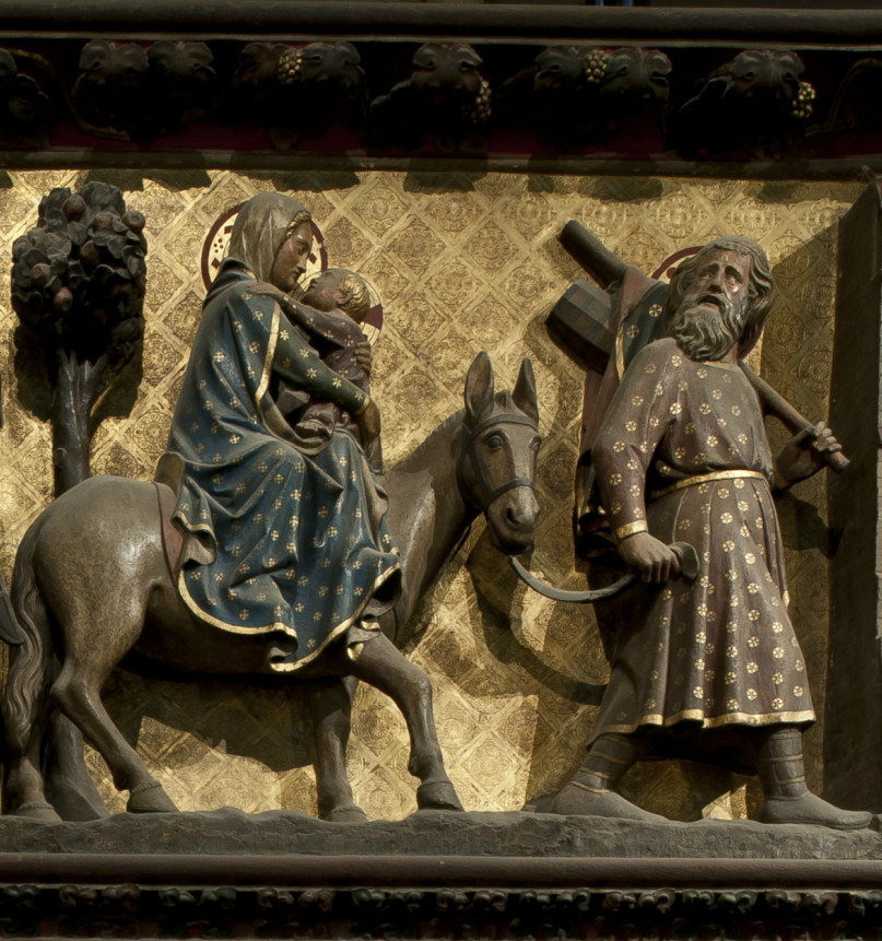 La clôture du chœur de Notre-Dame de Paris - La fuite en Egypte