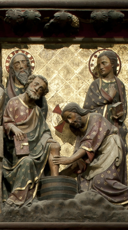 La clôture du chœur de Notre-Dame de Paris - Le lavement des pieds