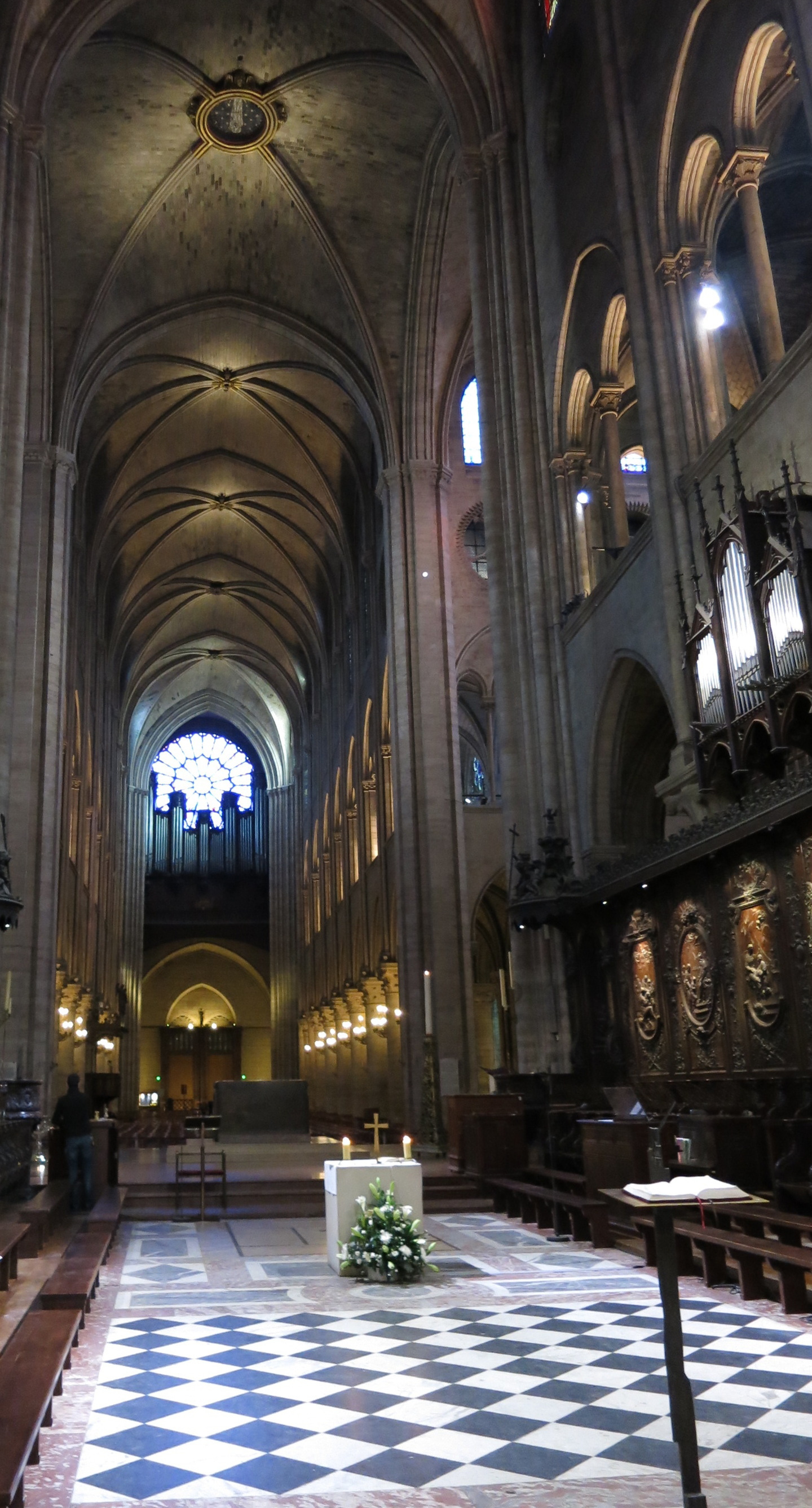 People's altar of Notre-Dame Cathedral in Paris